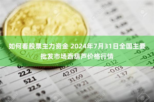 如何看股票主力资金 2024年7月31日全国主要批发市场西葫芦价格行情