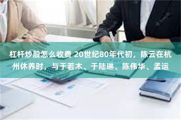 杠杆炒股怎么收费 20世纪80年代初，陈云在杭州休养时，与于若木、于陆琳、陈伟华、孟运