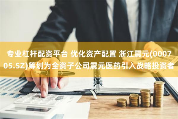 专业杠杆配资平台 优化资产配置 浙江震元(000705.SZ)筹划为全资子公司震元医药引入战略投资者