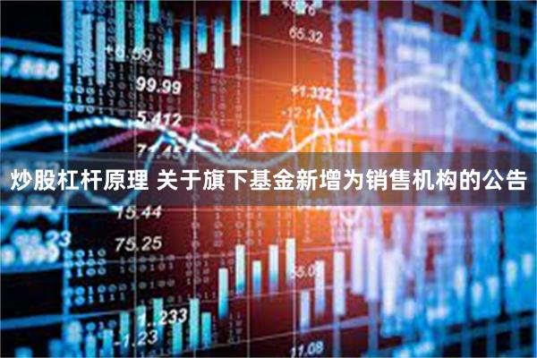炒股杠杆原理 关于旗下基金新增为销售机构的公告
